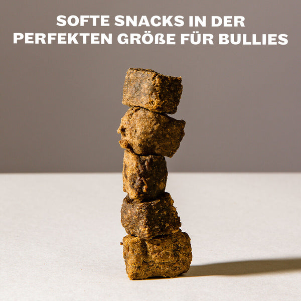 Beautiful Bulldogs Snacks Nahaufnahme der Leckerlies
