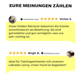 5-Sterne Kundenbewertungen für Ravishing Retrievers Snacks für Retriever