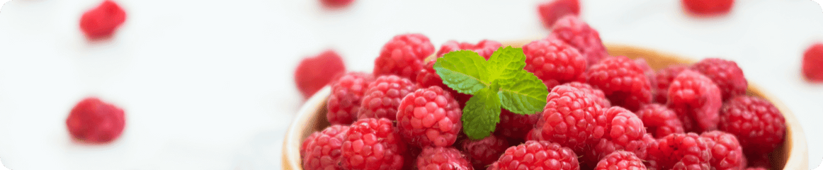 Himbeeren in einer Schüssel