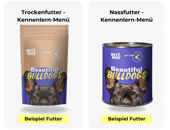HEY HOLY Trockenfutter und Nassfutter verschiedene Sorten