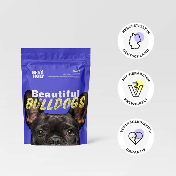 Leckerlies speziell fr Bulldoggen | HEY HOLY