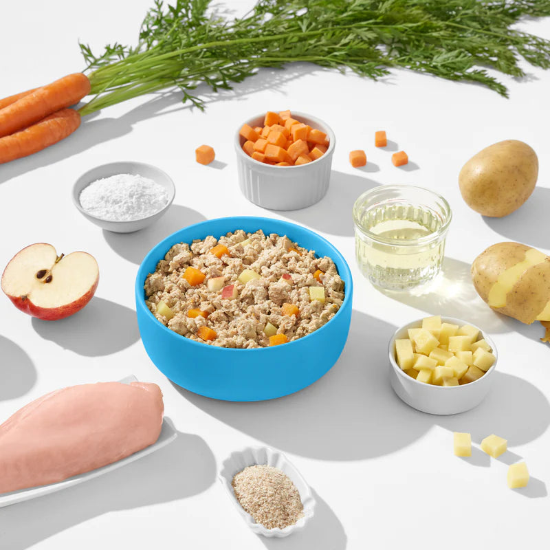 Frisch gekochte Mahlzeit
