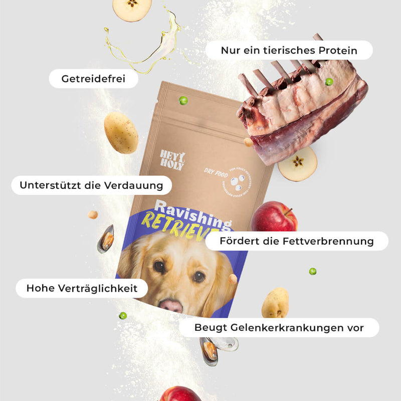 HEY HOLY Ravishing Retrievers Trockenfutter Futterprobe Vorteile